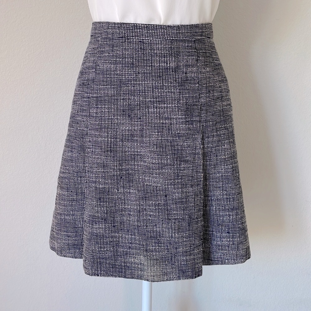 Vintage J.Crew Pleated Mini Skirt Size 2